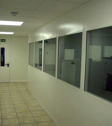 double skin steel partitioning